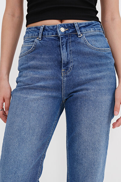 Addax Yüksek Bel Mom Jean Pantolon PN8720-PNİ