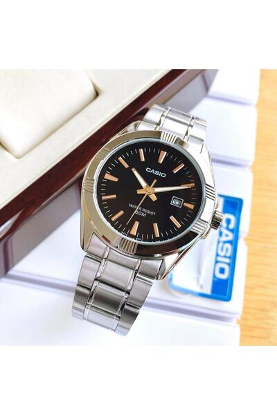 Casio Mtp-1308D-1A2Vdf Classic Design with Calendar Display 5 Atm Water Resistant Metallic Color Men's Sleeve