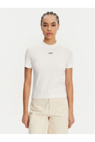 JACQUEMUS Tricou damă 24E241JS1332031 Alb
