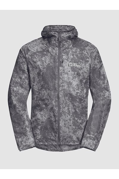 Jack Wolfskin Mens Windbreaker 1307861 Grey