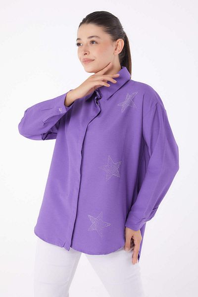 TOFİSA Cămașă Star Stone Mov - 13255