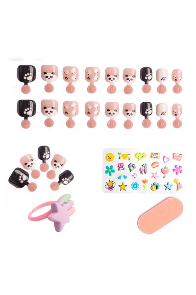 Cupio Cupio Kids JUNIOR false nail set for children - Find The Panda