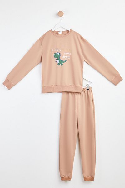 TOFİSA Boy's Biscuit Printed Suit - 18001