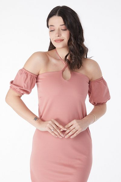 TOFİSA Rochie de seara cu maneca printesa Rose - 13189