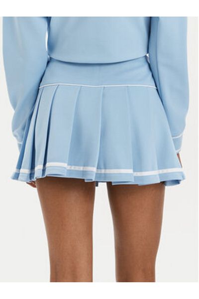 Juicy Couture Fustă plisată pentru femei JCSGS223416 Albastru celest