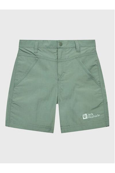 Jack Wolfskin Pantaloni scurți din material textil pentru băieți 1605614 verde