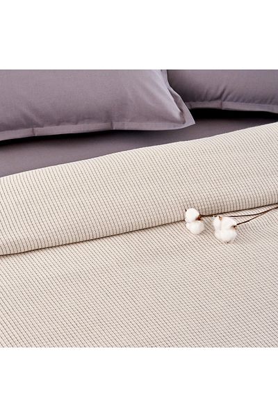 Taç Bamboo Dreams Private Pike Set Plain Gray Double