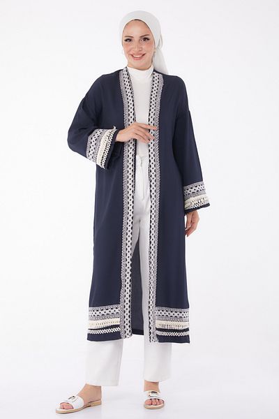 TOFİSA Kimono Navy Blue - 10166