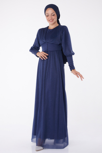 TOFİSA Βραδινό φόρεμα Navy Blue - 11003