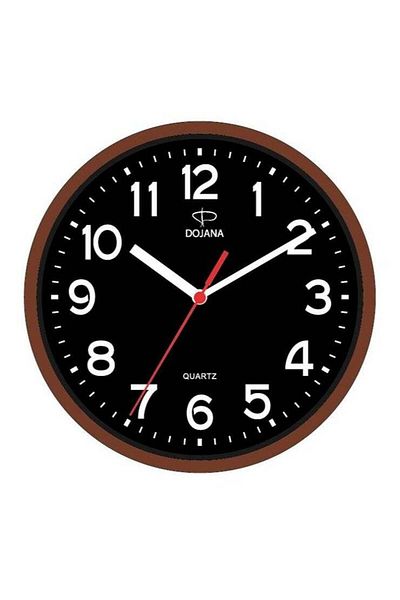 dojana Analog Wall Clock Red Black