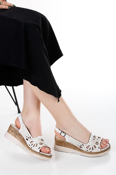 Ender Inside Out Genuine 100% Leather Padded Sole Women's Sandals