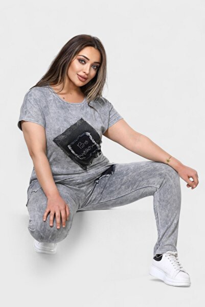 NEWCO Women's Large Size Washable Double Suit (Denim Detail)