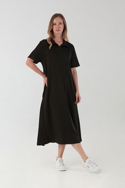 Fulla Moda Βασικό φόρεμα Polo Neck Pocket Oversize