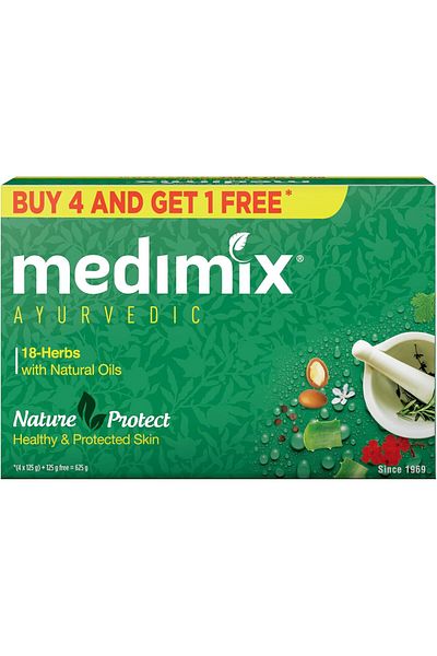 Medimix Ayurvedic Classic 18 Herbs Soap, 125g (4 + 1 Offer Pack)
