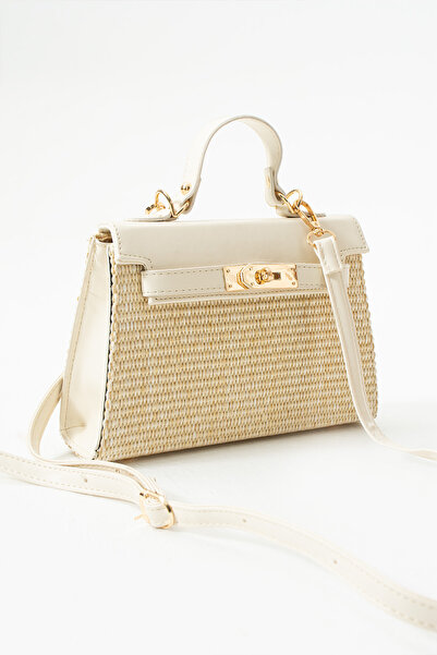 Night Geantă de mână și de umăr pentru femei model Vienna cu cadou cu paie