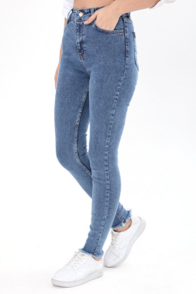 TOFİSA Skınny Lycra Jeans Blue Snow Wash - 23657