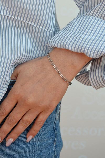 Sacce Scarves&Accessories Unisex Paperclip Model Steel Bracelet – 316L Stainless Steel
