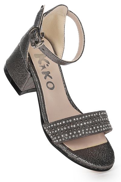 Kiko Kids Elinor Cracked Daily Fata Copil Toc 3 Cm Sandale Pantofi Rochie De Seara