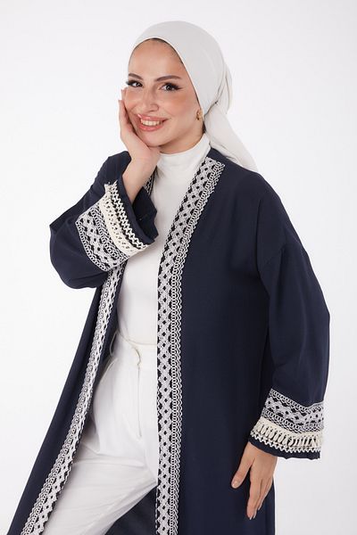 TOFİSA Kimono Navy Blue - 10166