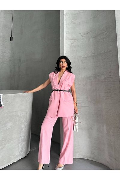 Moda İkra Women Blazer Vest Pants Suit