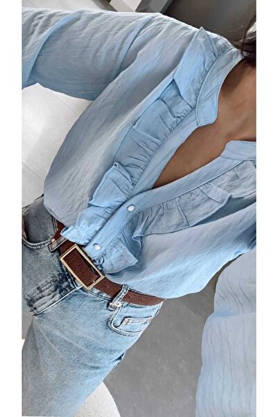 NÜANS MODA Ruffle Shirt