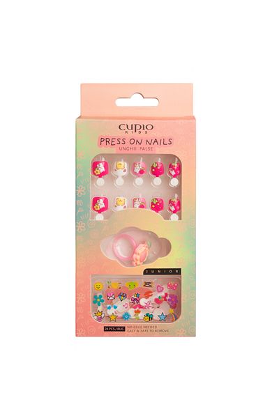Cupio Cupio Kids JUNIOR false nail set - Pink Sunshine