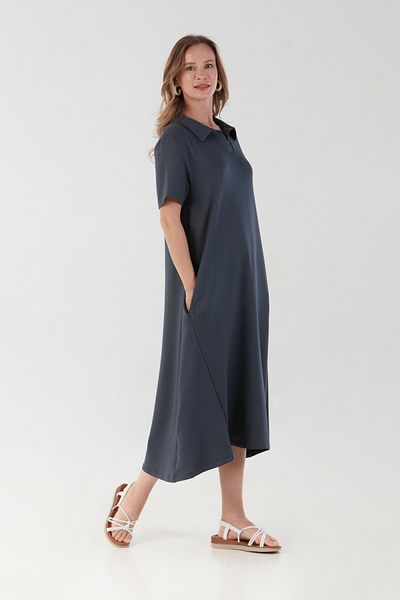 Fulla Moda Βασικό φόρεμα Polo Neck Pocket Oversize