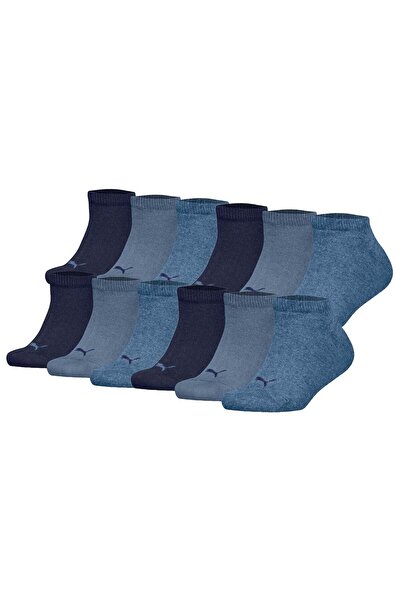 Puma Kinder Sneakersocken, 12er Pack - Plain Sneaker 12P, Logo, einfarbig