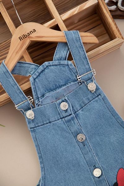 BIDI BIDI Set rochie din denim pentru fetiță 2/9 ani