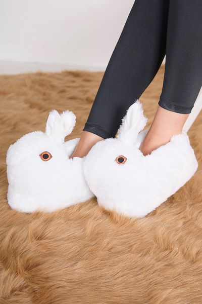 TOFİSA Women's White Slippers - 23169