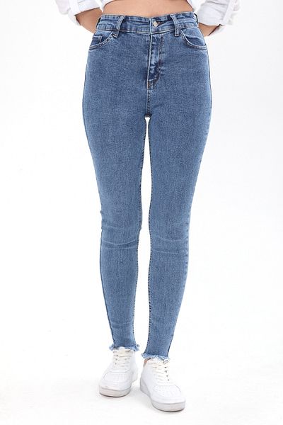 TOFİSA Skınny Lycra Jeans Blue Snow Wash - 23657