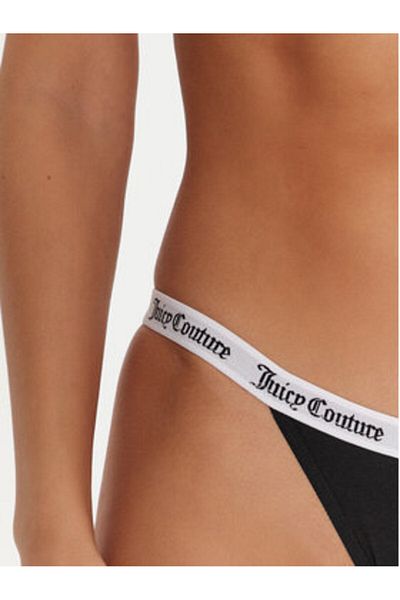 Juicy Couture Set de 3 perechi de chiloți clasici pentru femei JCLBR224572 Negru