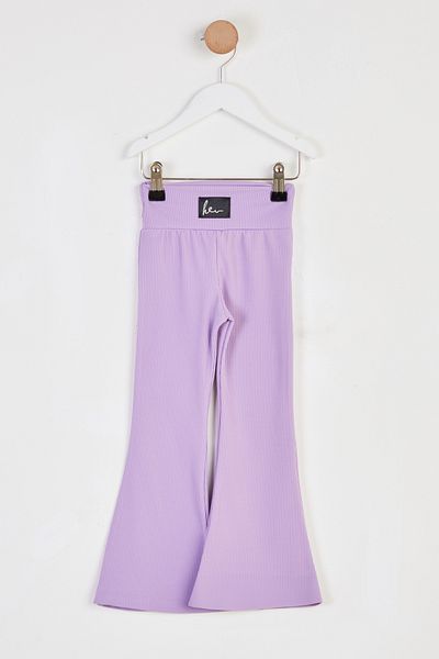 TOFİSA Girl's Lilac Raised Spanish Leg Trousers - 26467