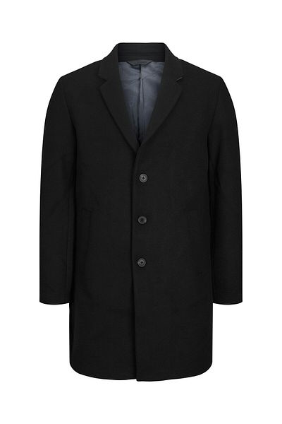 Jack & Jones Jachetă de lână pentru bărbați Jack Jones 12239008 Neagră