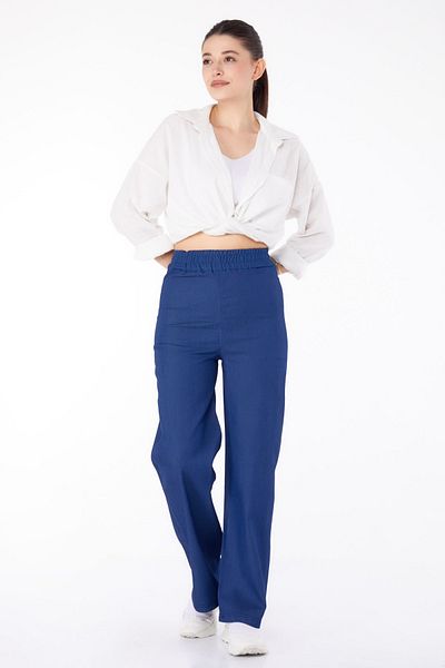 TOFİSA Elastic Waist Jeans Blue - 25637
