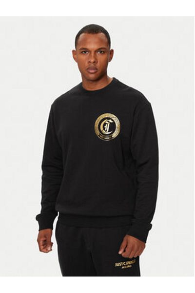 Just Cavalli Men's Sweatshirt 77OAIT02 Black
