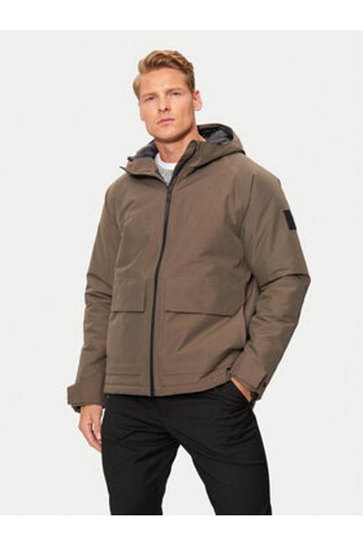 Jack Wolfskin Pelerina de ploaie pentru bărbați A60205 Maro