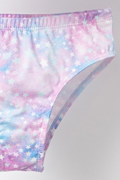 Banamio Camelia Star Patterned Strappy Girl's Swimsuit Bikini Set