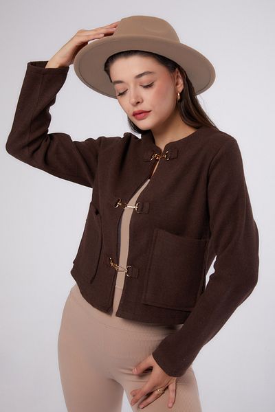 TOFİSA Stamp Jacket Brown - 13291
