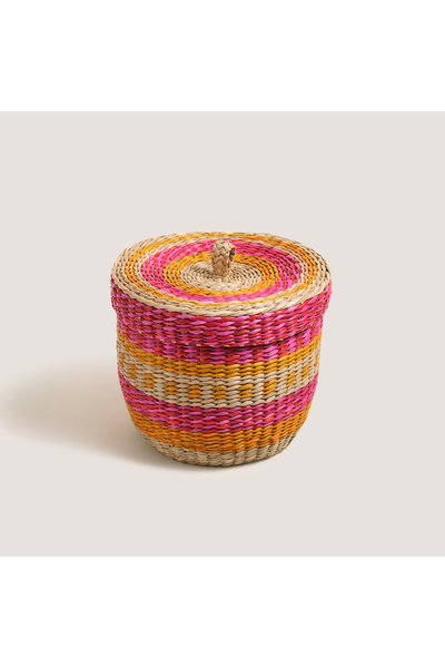 Zsa Zsa Zsu Tam Dao Fuşya - Sarı Deniz Çayırı Sepet 18x15 Cm