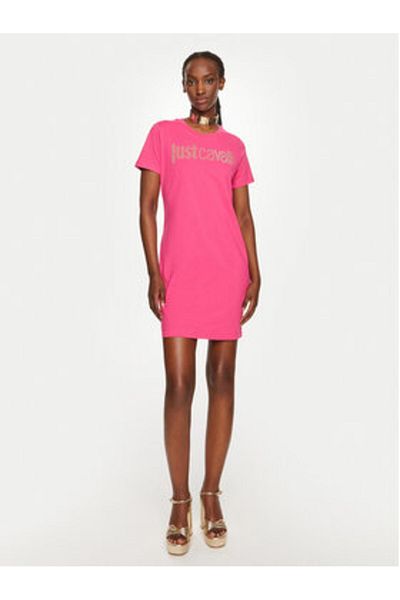 Just Cavalli Rochie casual pentru femei 76PAOE04 roz