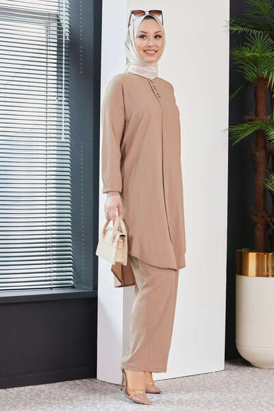 TOFİSA Tunic Trousers Mink - 3666