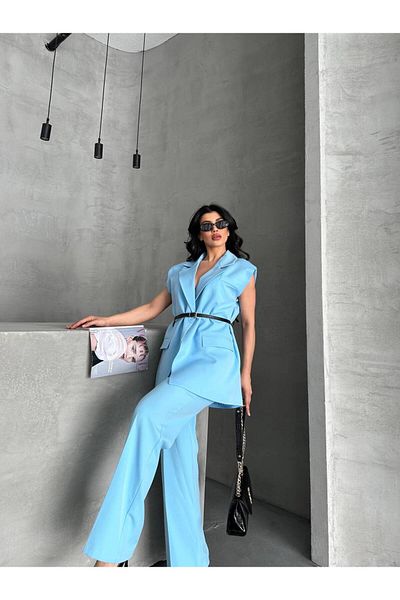 Moda İkra Women Blazer Vest Pants Suit