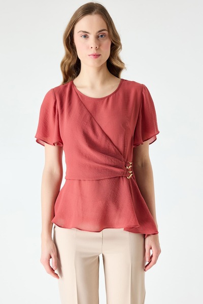 FEVER Toka detaylı asimetrik bluz