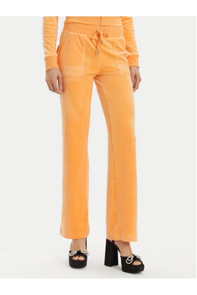 Juicy Couture Pantaloni de trening pentru femei JCAP180 portocalii