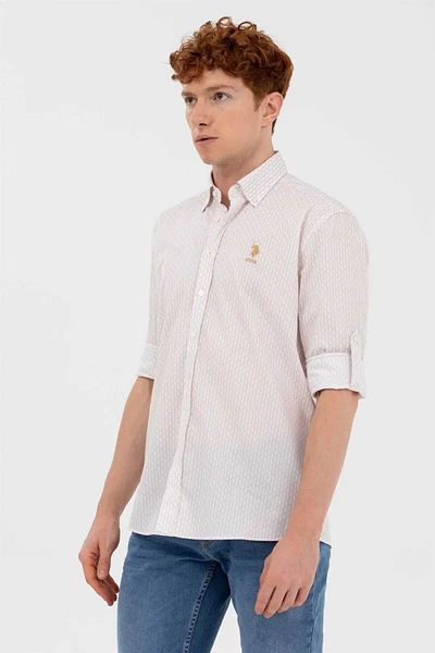 U.S. Polo Assn. Ανδρικό πουκάμισο με λεπτή εφαρμογή