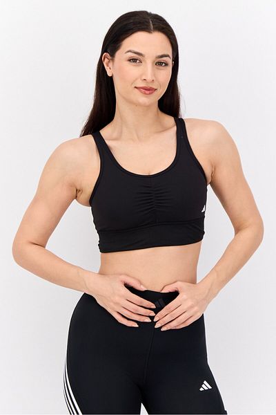 adidas Women Lightly Padded Training Sports Bra, Black