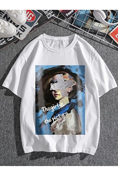 Bengi Clothing تي شيرت مطبوع بأكمام قصيرة وقصة كبيرة الحجم