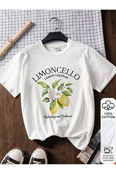 Jose Clothing تي شيرت مطبوع بأكمام قصيرة وقصة كبيرة الحجم