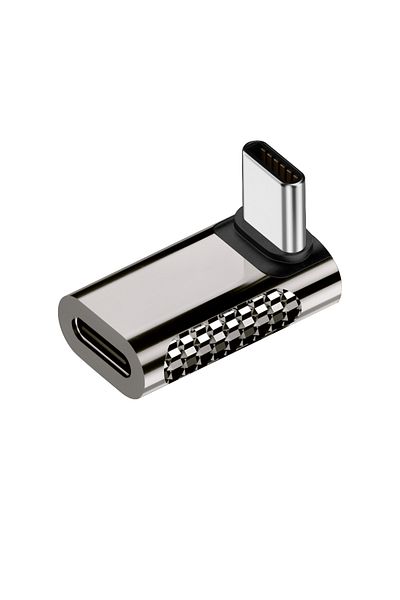 Choice Type 2 U​SB C 90 Degree Converter USB3.2 20Gbps Type C to USB C OTG Adapter 8K@60Hz 100W USB Type C